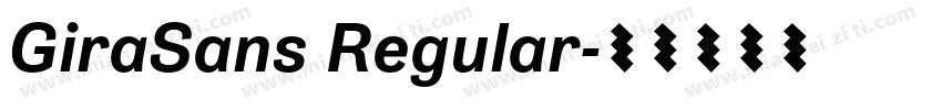 GiraSans Regular字体转换